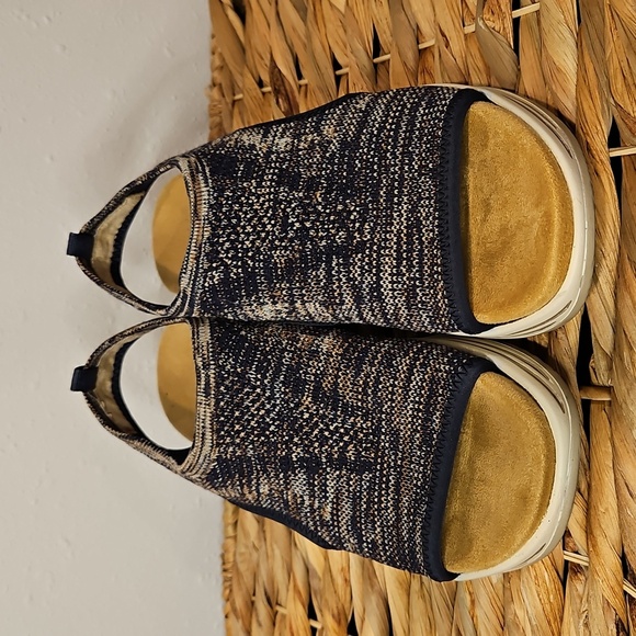 Remonte Soft Womens Navy & Tan Stretchy Comfort Open-Toe Shoes Sandals Sz.37 / 7 - Picture 3 of 7